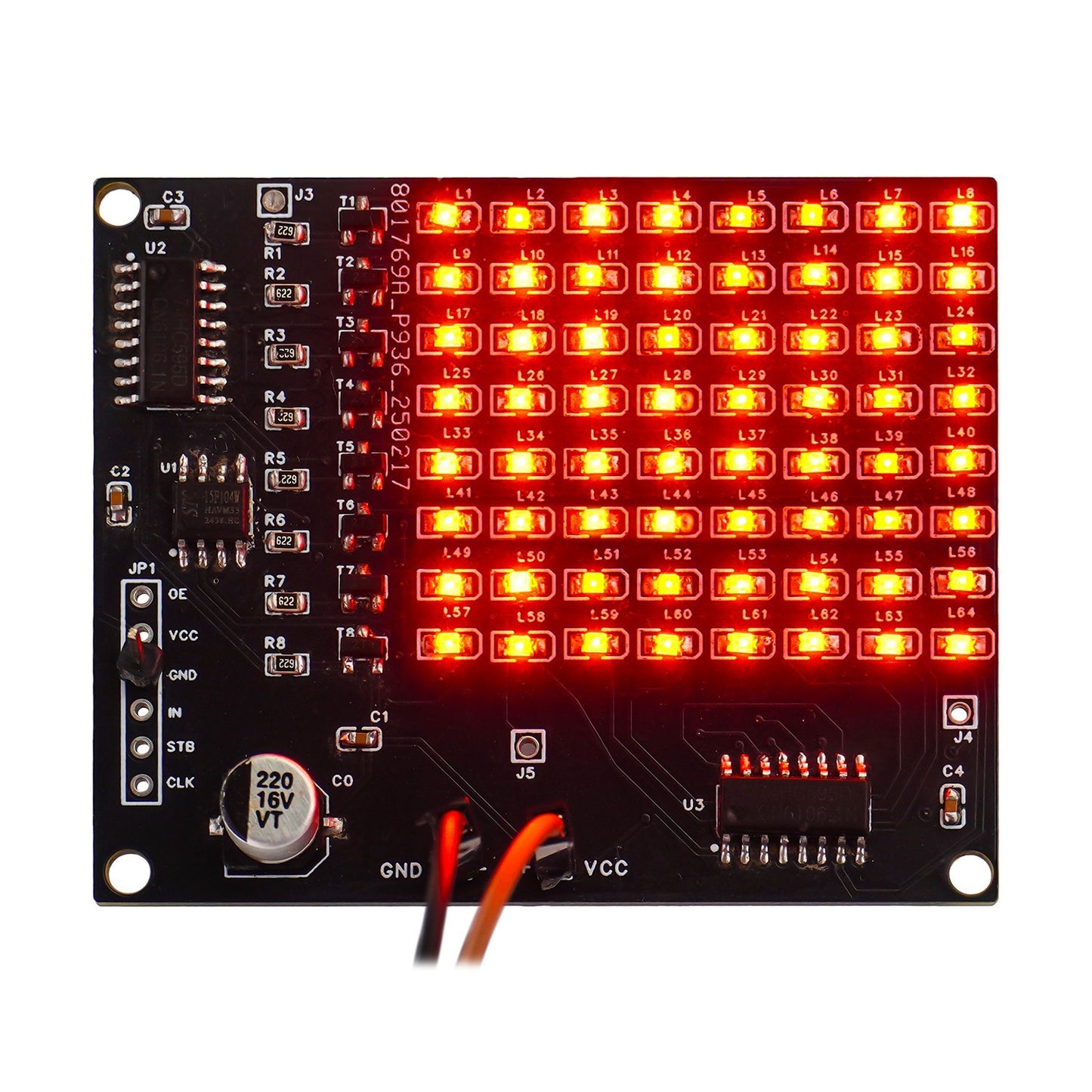 Kit Màn Hình LED 16x16 – Bộ Hàn Mạch SMD 300 Linh Kiện Dán