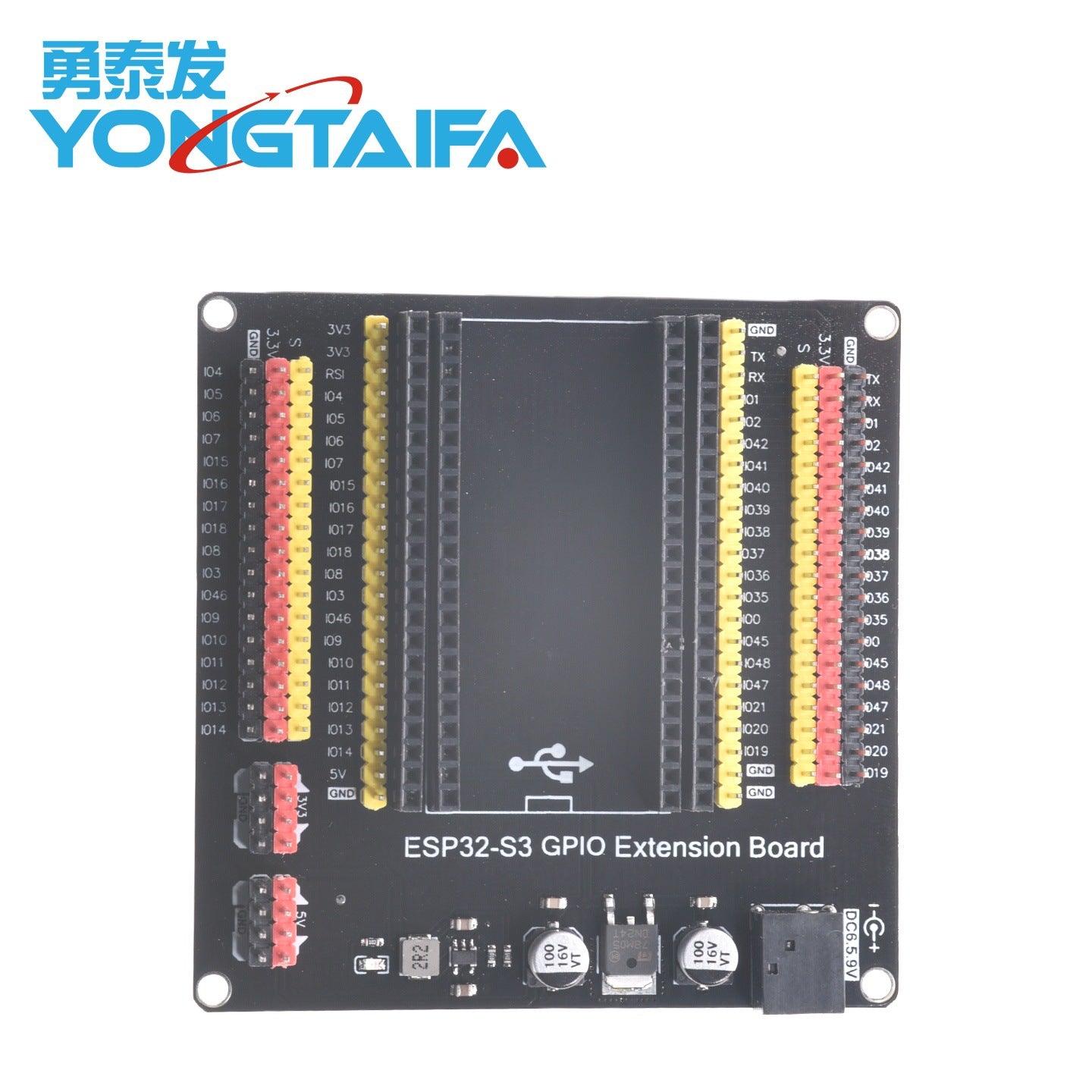 (Nhập Linh Kiện) Shield Mở Rộng GPIO ESP32 / ESP32-S3 - Kèm Nguồn Điều Áp 3-12V 5A
