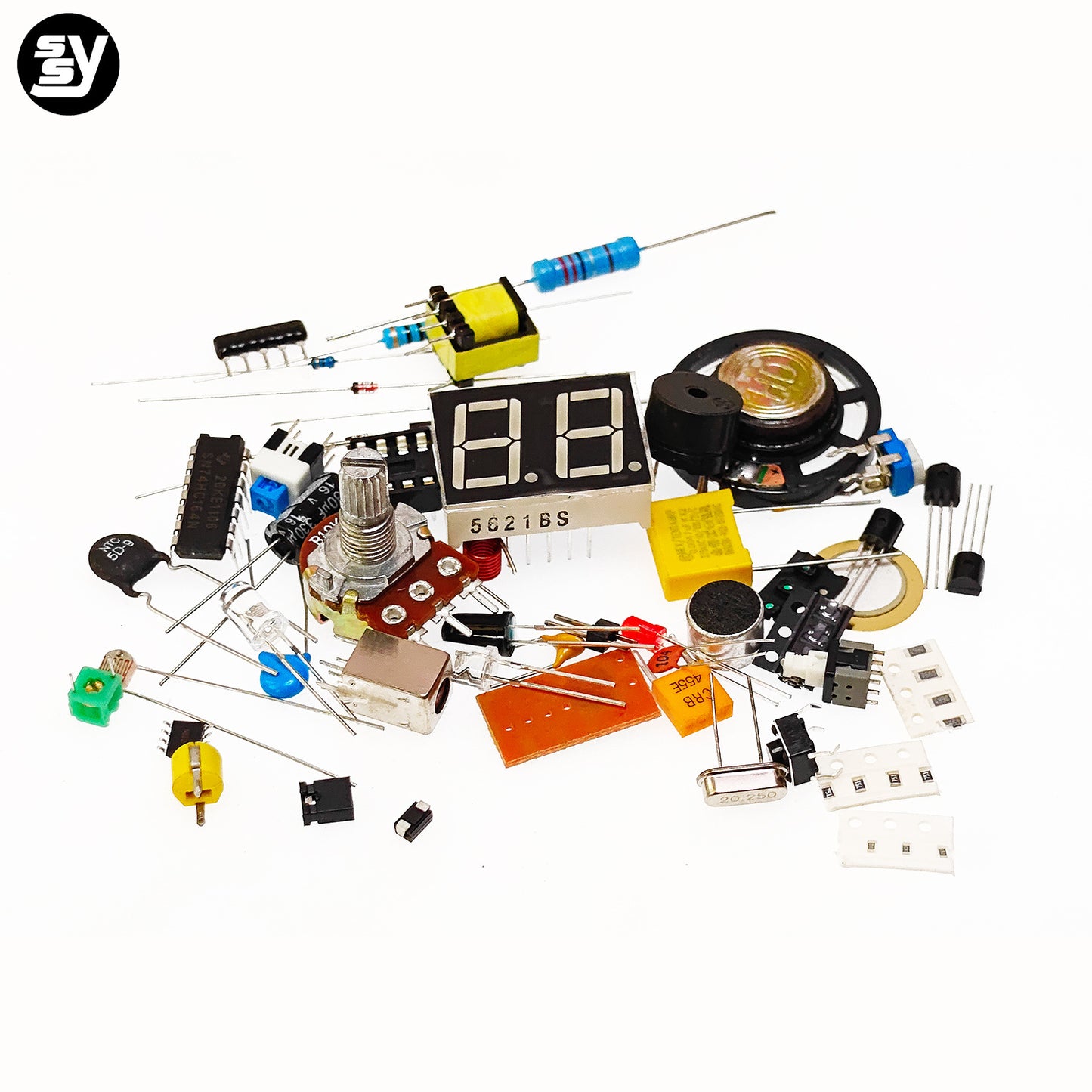 (Nhập Linh Kiện) Bộ Kit Học 50 Loại Linh Kiện Điện Tử DIY - Thực Hành Cho Người Mới