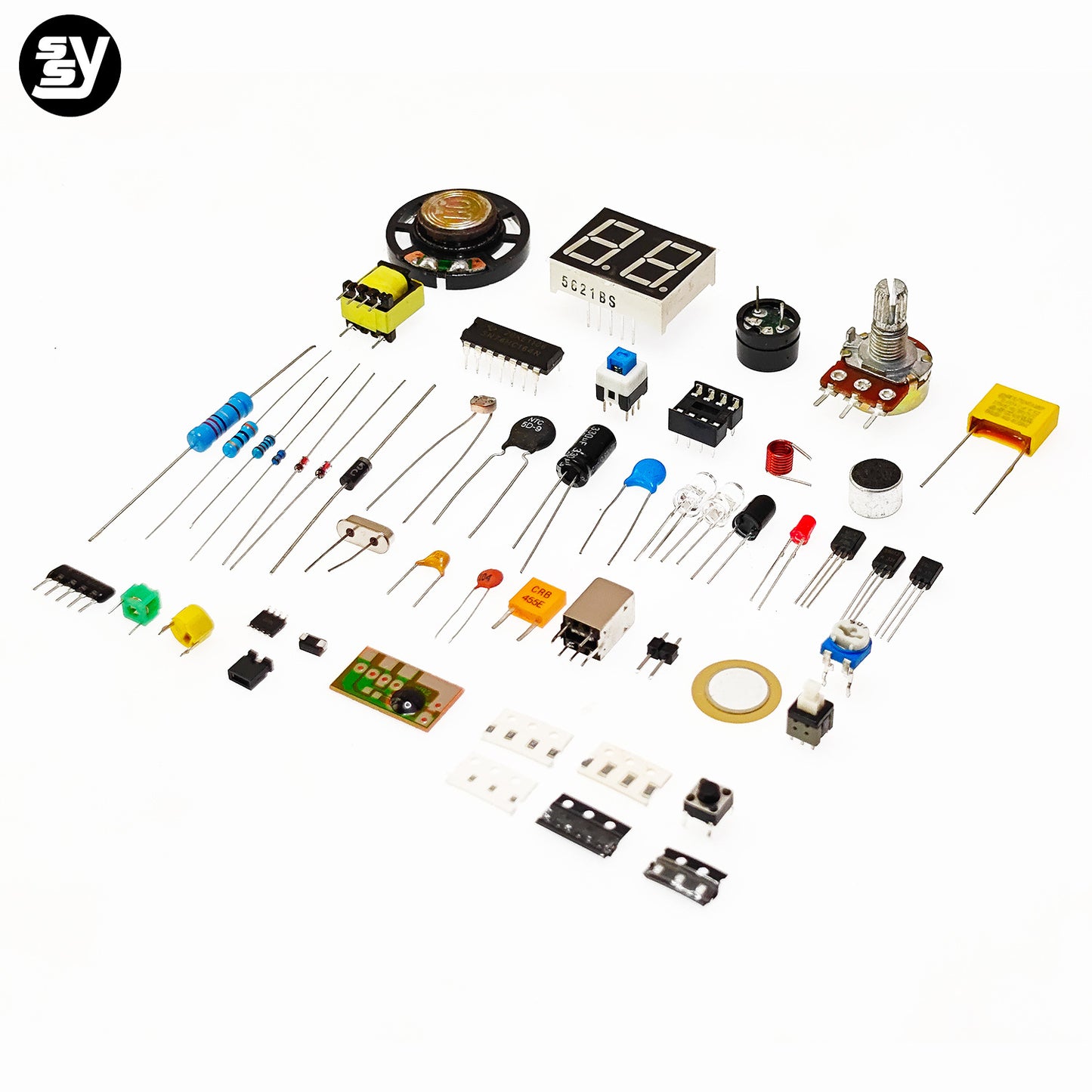 (Nhập Linh Kiện) Bộ Kit Học 50 Loại Linh Kiện Điện Tử DIY - Thực Hành Cho Người Mới