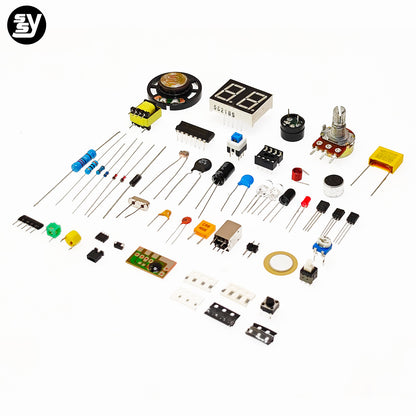 (Nhập Linh Kiện) Bộ Kit Học 50 Loại Linh Kiện Điện Tử DIY - Thực Hành Cho Người Mới
