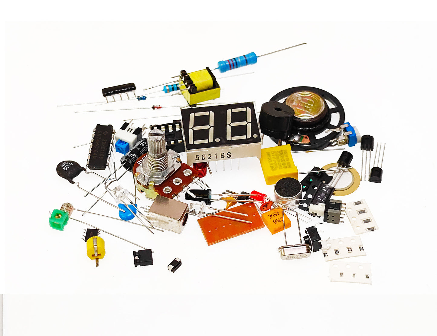 (Nhập Linh Kiện) Bộ Kit Học 50 Loại Linh Kiện Điện Tử DIY - Thực Hành Cho Người Mới