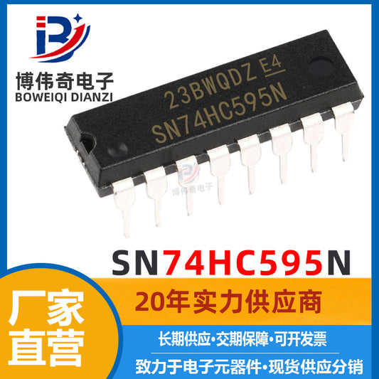(Nhập Linh Kiện) SN74HC595N IC Thanh Ghi Dịch 8-bit DIP16 74HC595