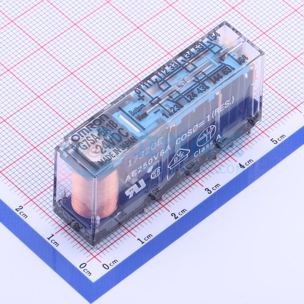 Rơ-le công suất G7SA-5A1B DC24 OMRON 24V DIP,50x13mm - Techcore Việt Nam