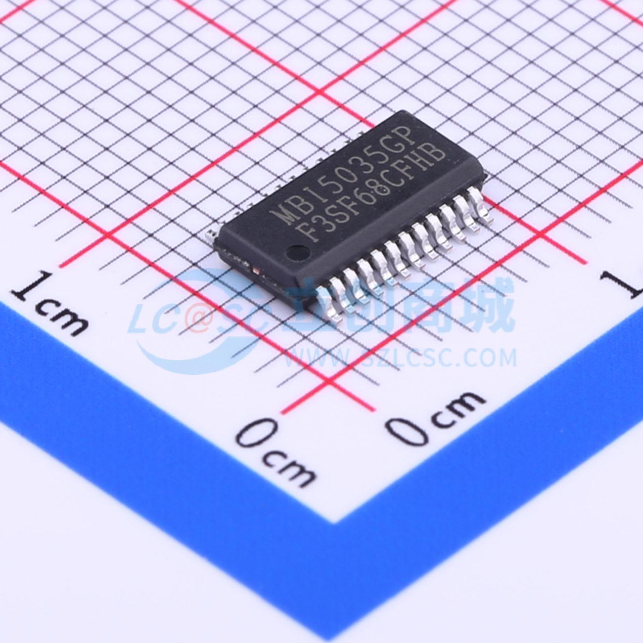 IC điều khiển LED MBI5035GP-B MBI SSOP-24-150mil 1V - Techcore Việt Nam