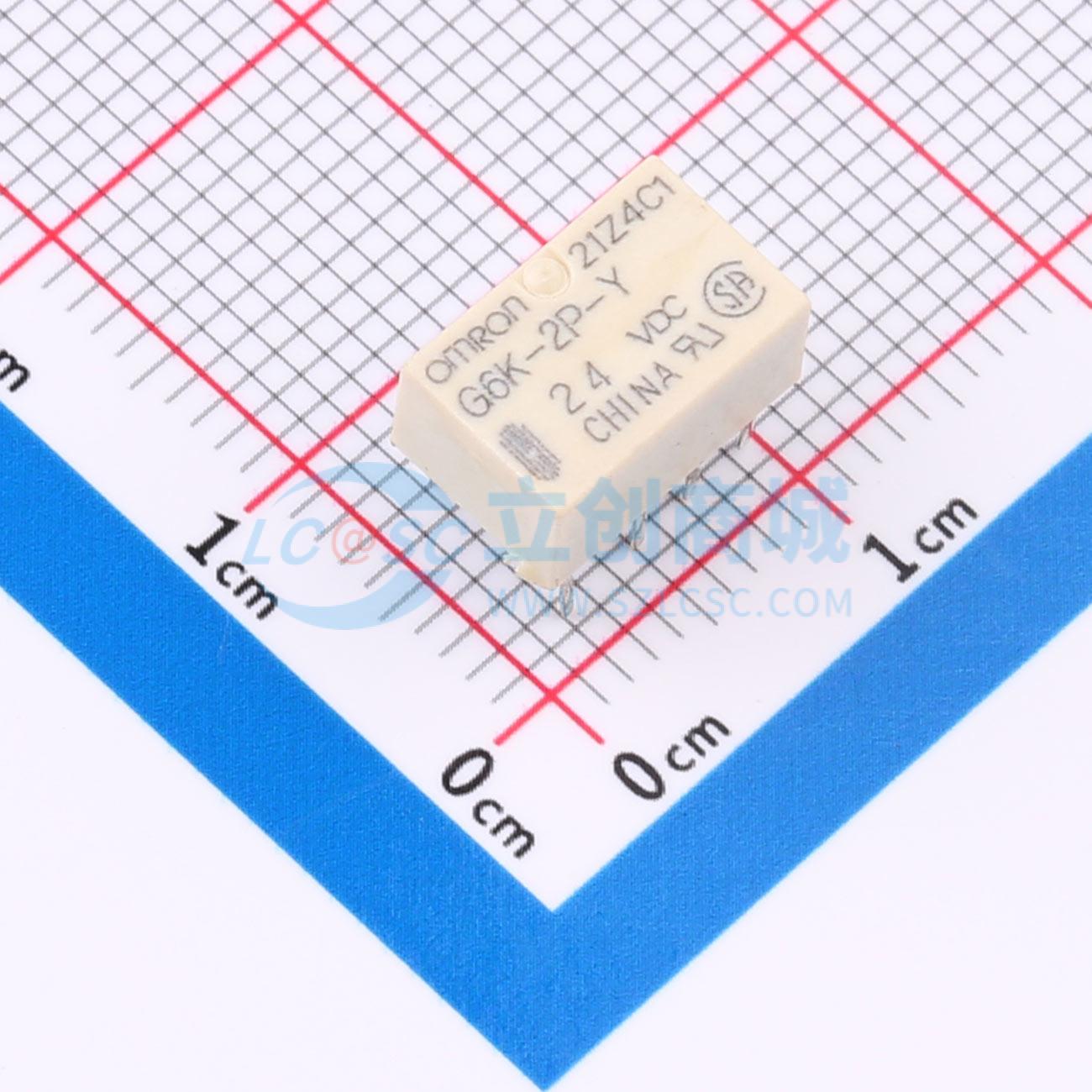 Rơ-le điện tử G6K-2P-Y DC24 OMRON 24V DIP,10x6.5mm - Techcore Việt Nam