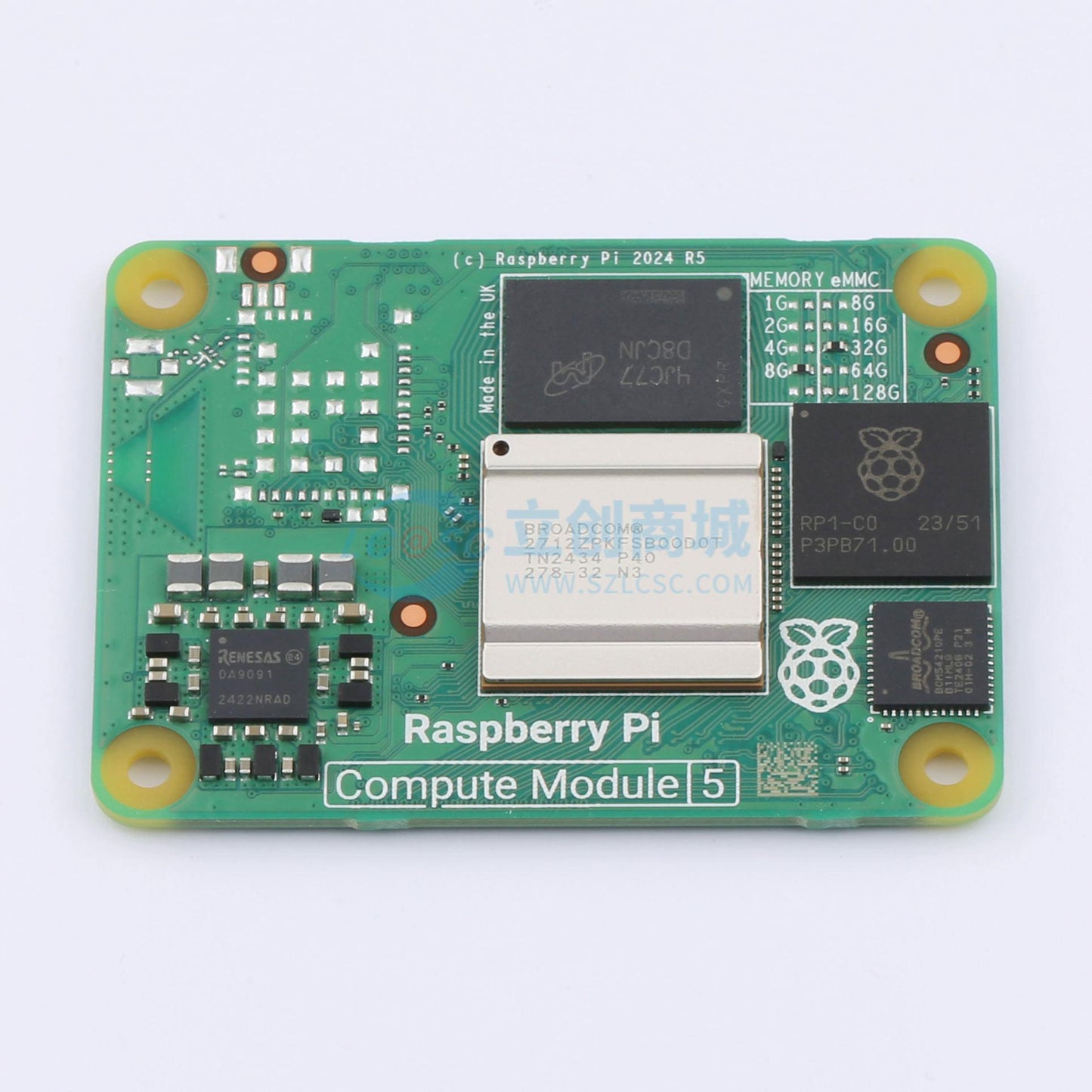 Bo mạch phát triển và công cụ phát triển CM5008032 (Compute Module CM5, 8GB RAM/32GB eMMC, Non-Wireless) Raspberry Pi - Techcore Việt Nam