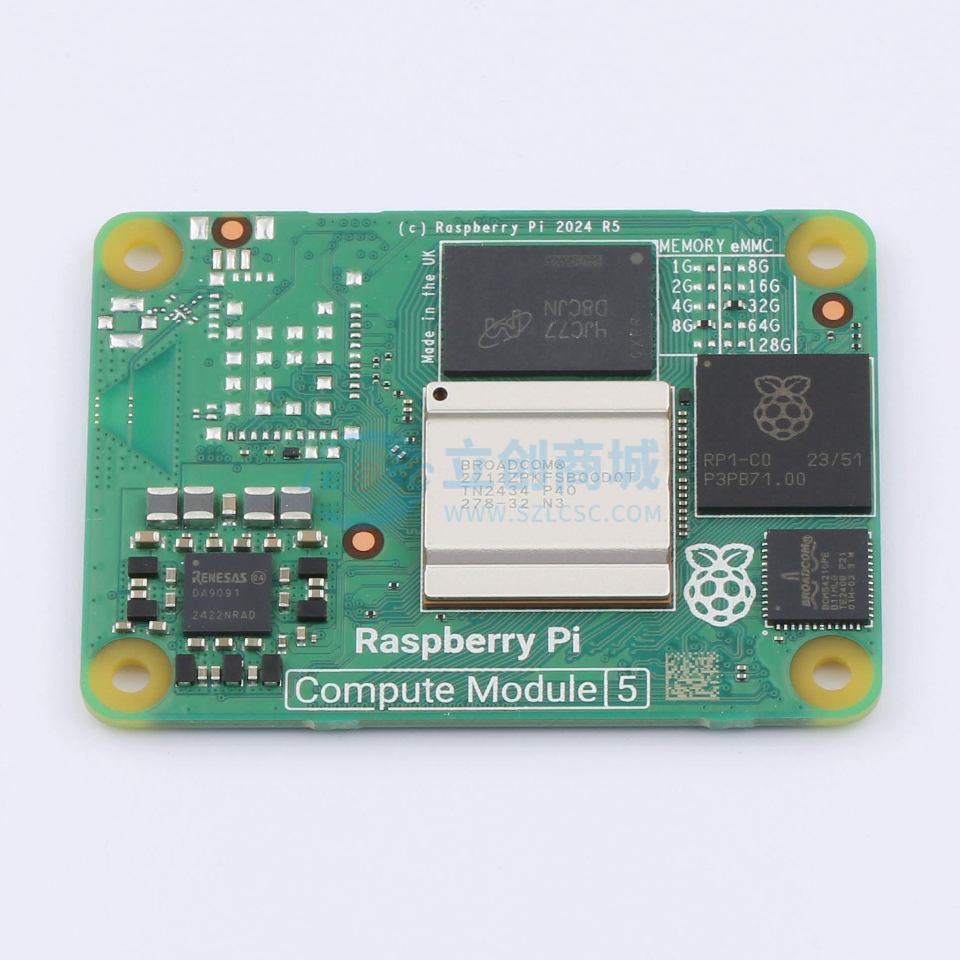 Bo mạch phát triển và công cụ phát triển CM5008032 (Compute Module CM5, 8GB RAM/32GB eMMC, Non-Wireless) Raspberry Pi - Techcore Việt Nam