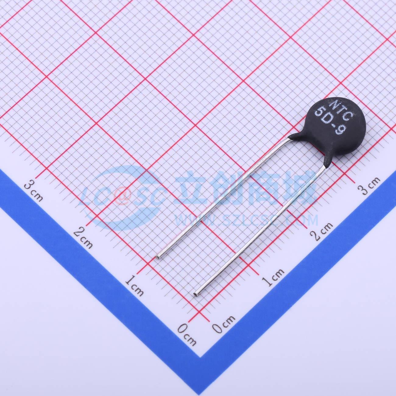 Điện trở nhiệt NTC 5D-9(Chân thẳng) RUILON Xuyên lỗ, P=7.5mm 5Ω - Techcore Việt Nam