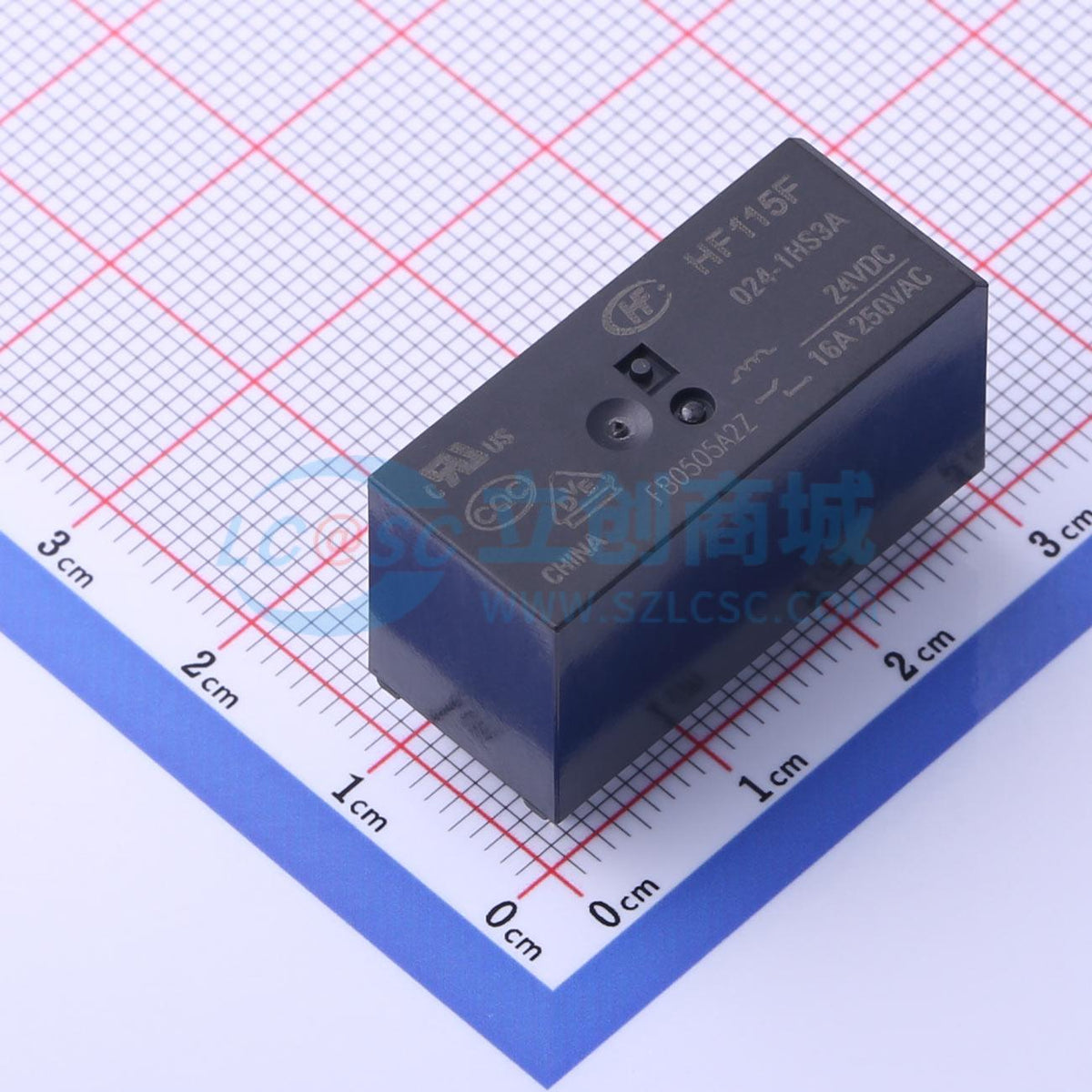 Rơ-le công suất HF115F/024-1HS3A HF 24V DIP,29x12.7mm - Techcore Việt Nam
