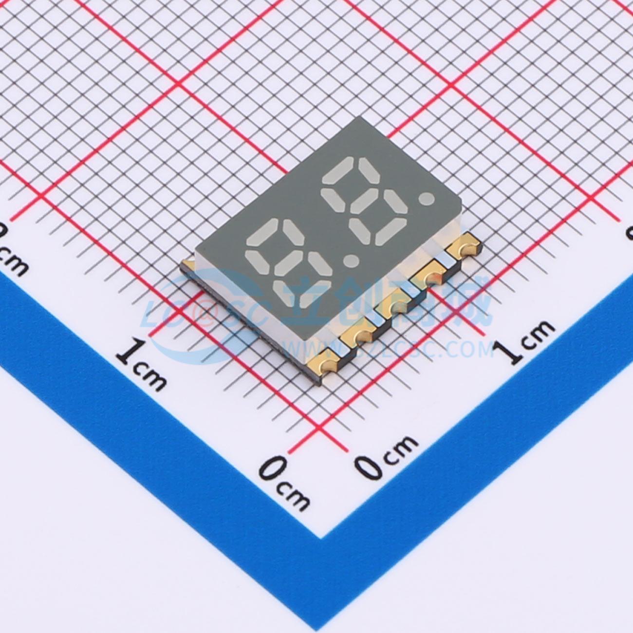 LED 7 đoạn GS2022AR-G Guangcai Display SMD,12x10mm Anode chung - Techcore Việt Nam