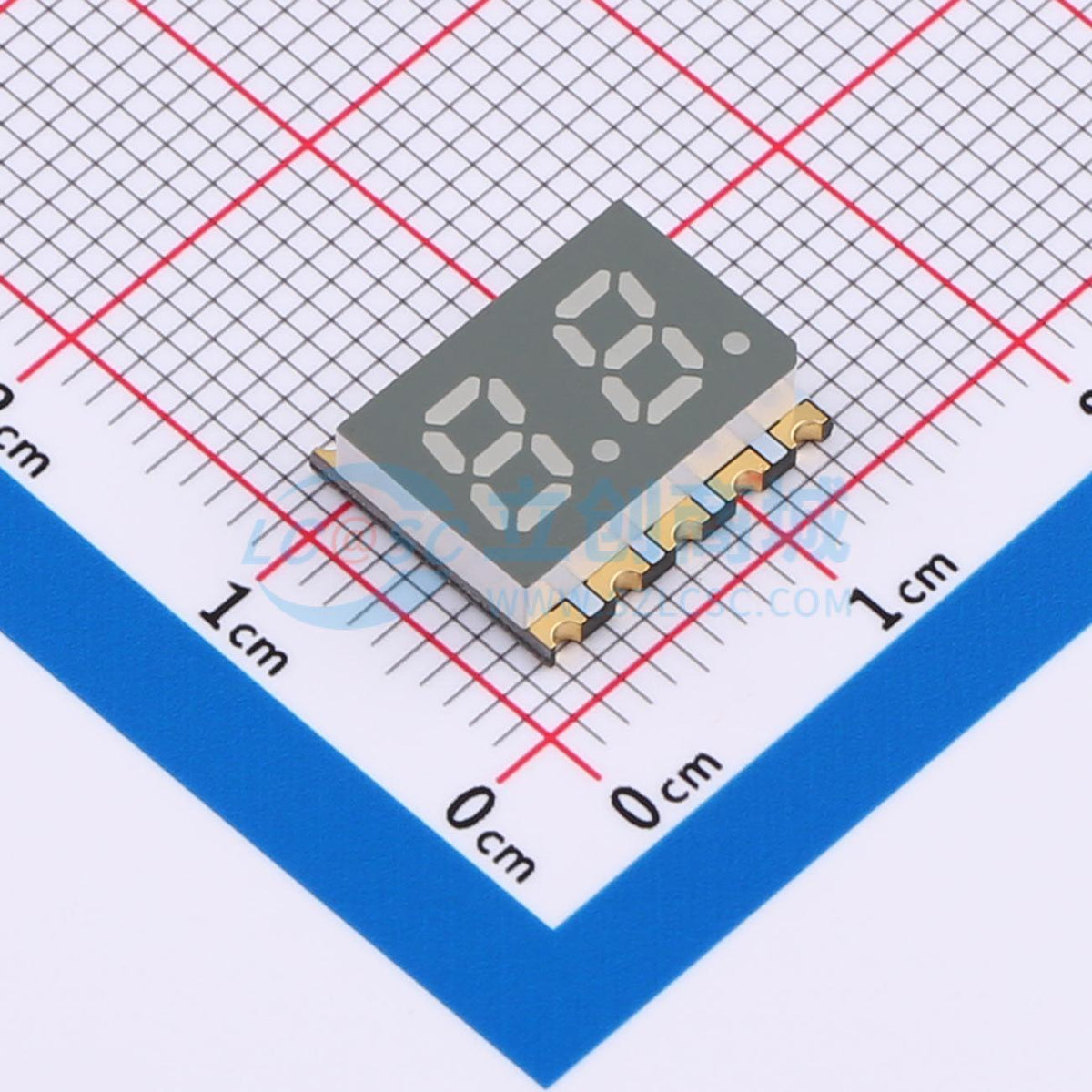 LED 7 đoạn GS2022AR-G Guangcai Display SMD,12x10mm Anode chung - Techcore Việt Nam