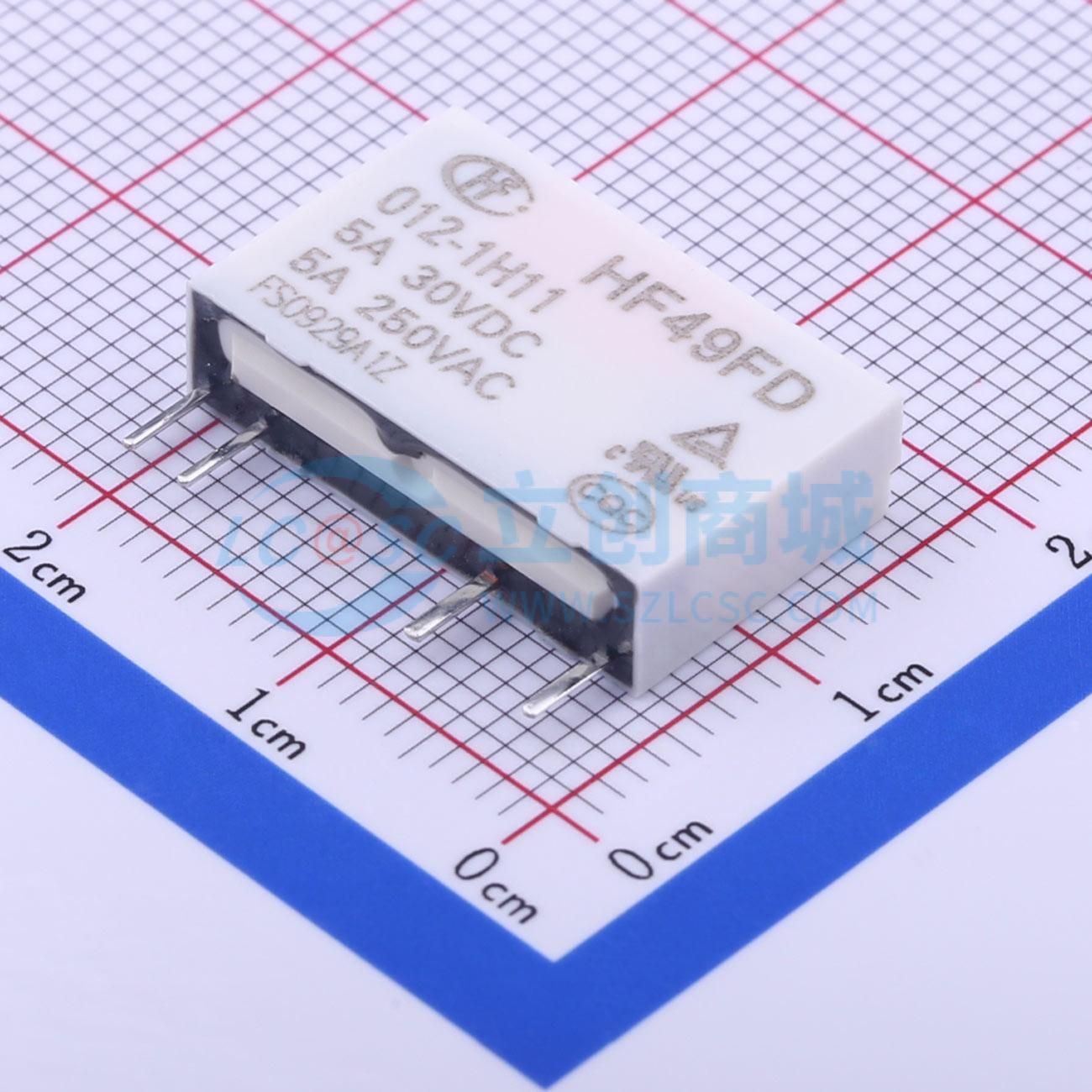 Rơ-le công suất HF49FD/012-1H11 HF SIP,20x5mm - Techcore Việt Nam
