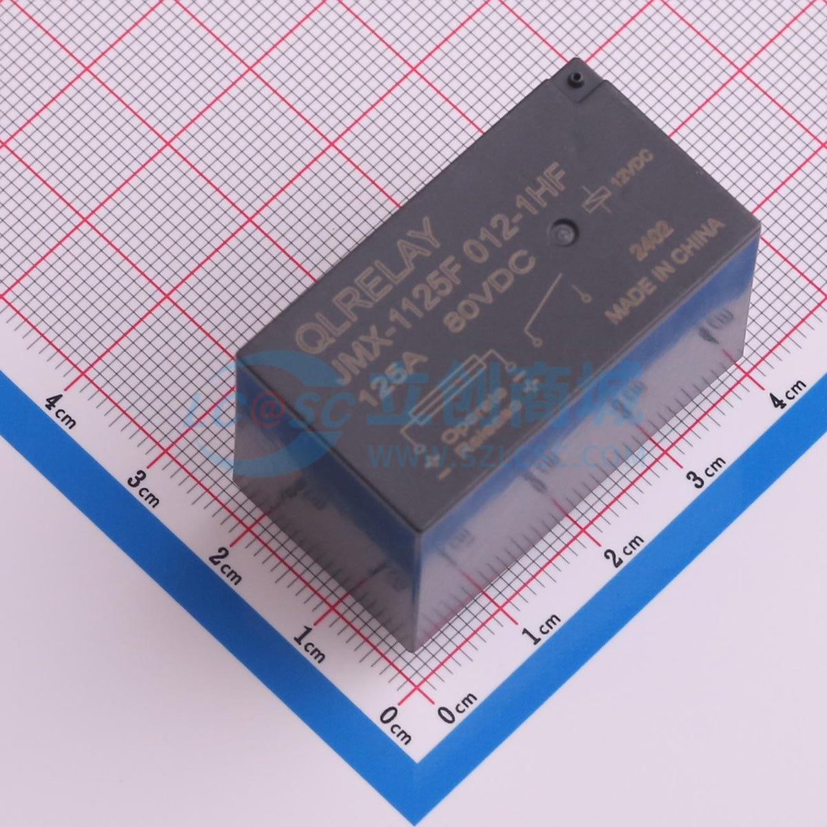 Rơ-le chốt từ JMX-1125F 012-1HF QLRELAY 12V THT,39.4x22mm - Techcore Việt Nam