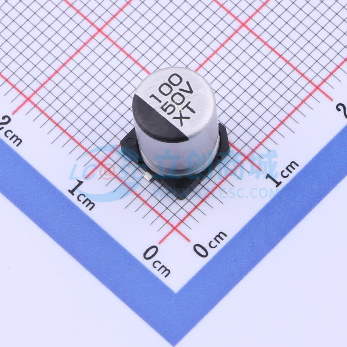 Linh kiện điện tử XT100UF50V90RV0067 KNSCHA SMD,D8xL10.5mm - Techcore Việt Nam