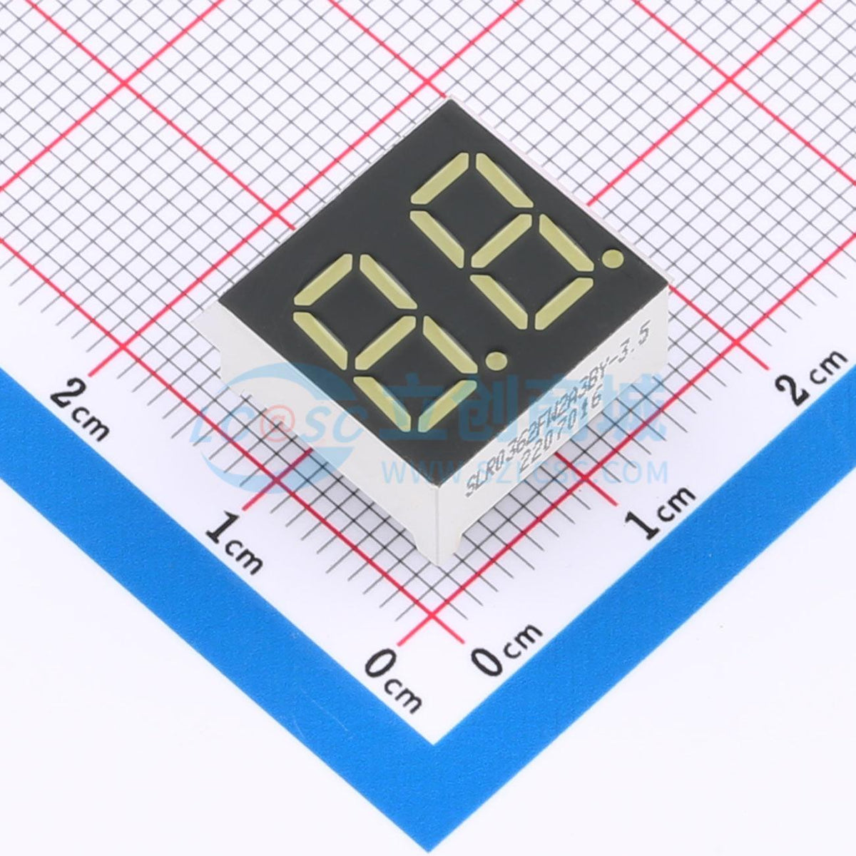 LED 7 đoạn SLR0362FW2A3BY-3.5 SUNLIGHT Anode chung C2913066 - Techcore Việt Nam