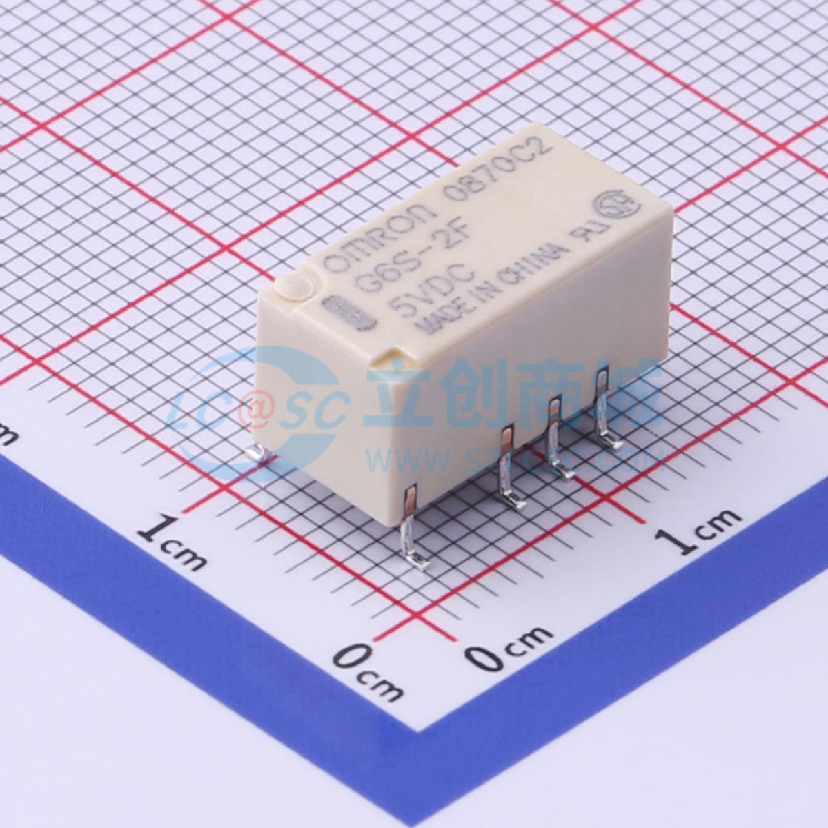 Rơ-le tín hiệu G6S-2F-TR DC5 OMRON 5V SMD,14.8x7.3mm - Techcore Việt Nam