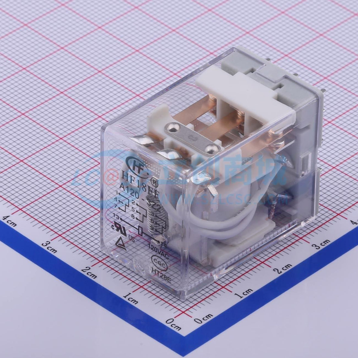 Rơ-le công suất HF18FF/A120-3Z23 HF 120V THT,28x21.5mm - Techcore Việt Nam