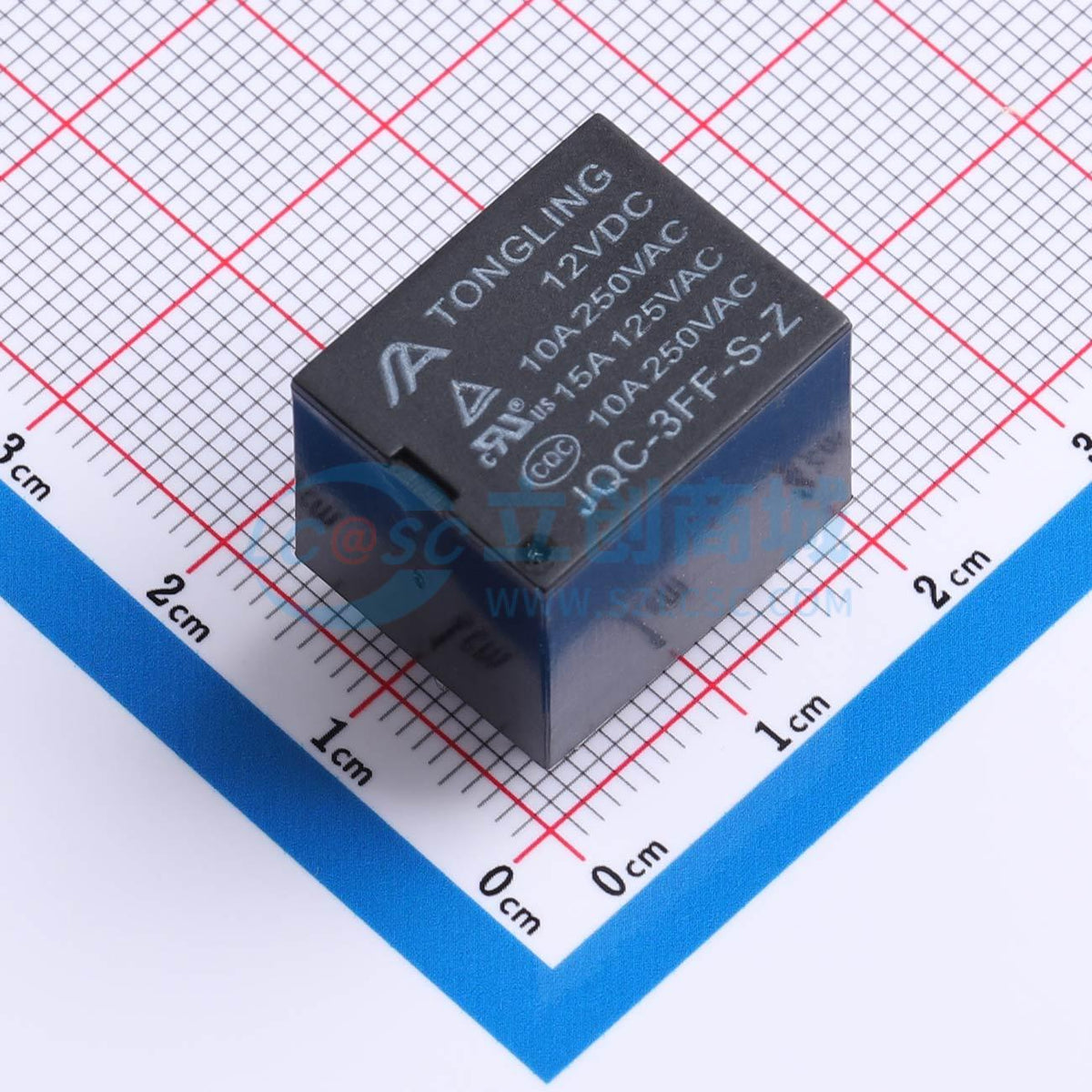 Rơ-le công suất JQC-3FF-S-Z12V TLrelay 12V THT,19.2x15.4mm - Techcore Việt Nam