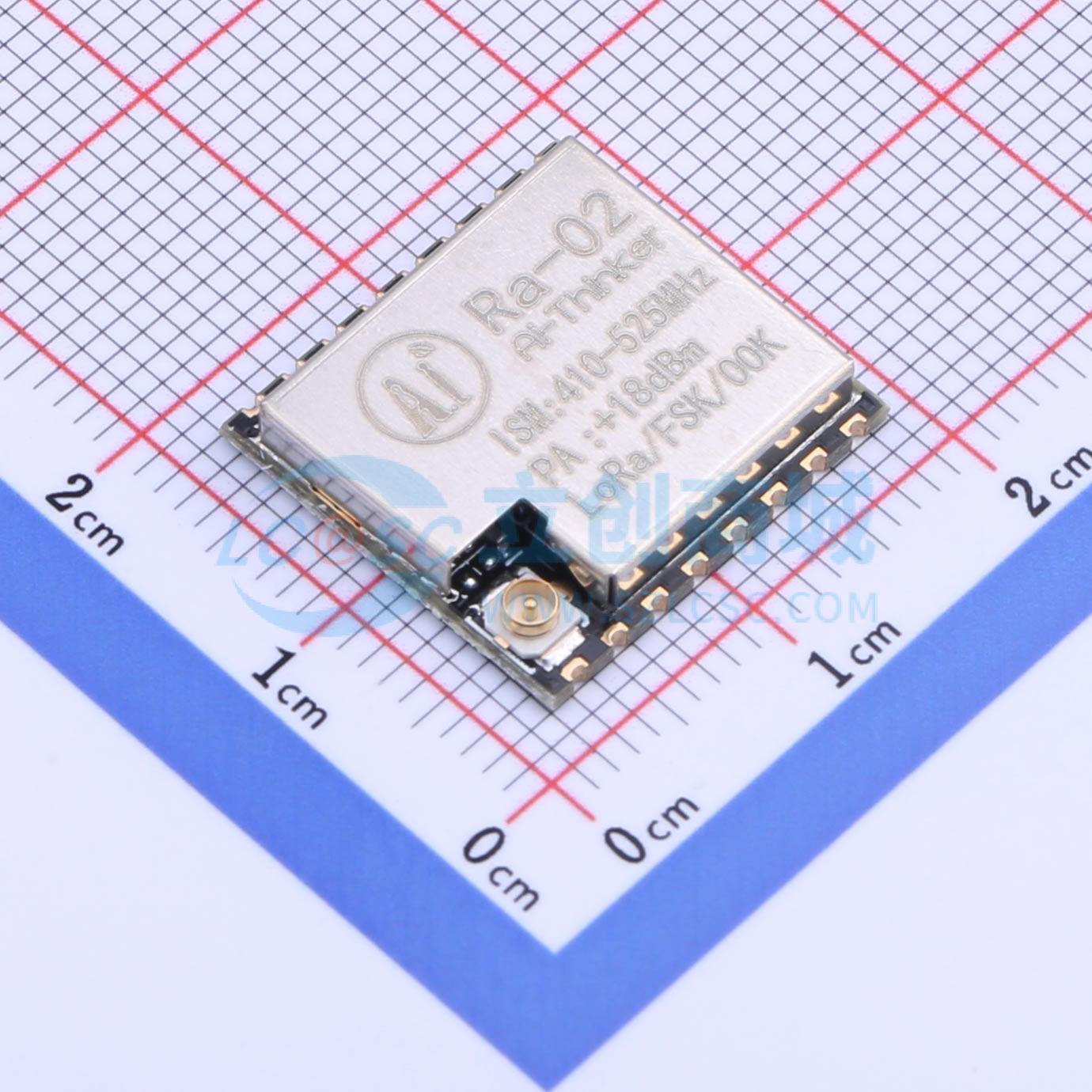 Module LoRa Ra-02 Ai-Thinker SMD-16P LoRa, OOK, MSK, GFSK, FSK, GMSK - Techcore Việt Nam