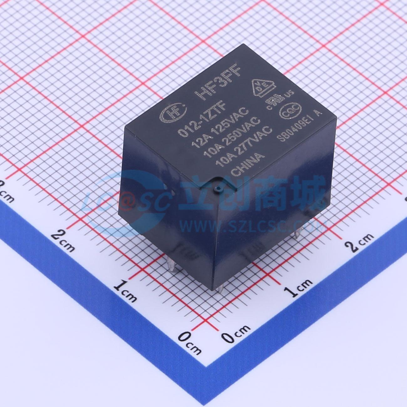 Rơ-le công suất HF3FF/012-1ZTF HF 12V THT,19x15.2mm - Techcore Việt Nam