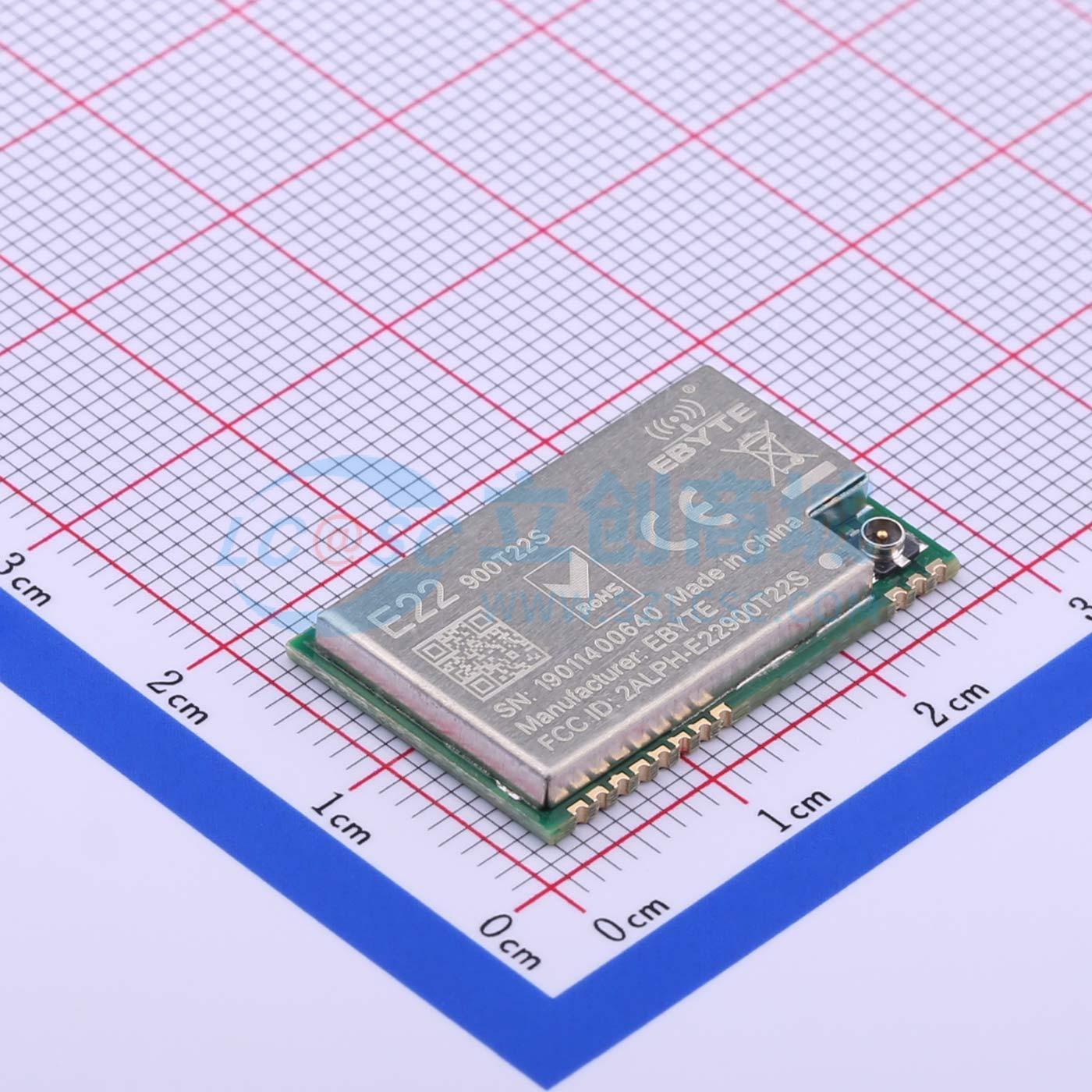 Module LoRa E22-900T22S EBYTE SMD 26x16mm lora850.125~930.125MHz SX1268SX1278 lora SX1262/SX1268 - Techcore Việt Nam
