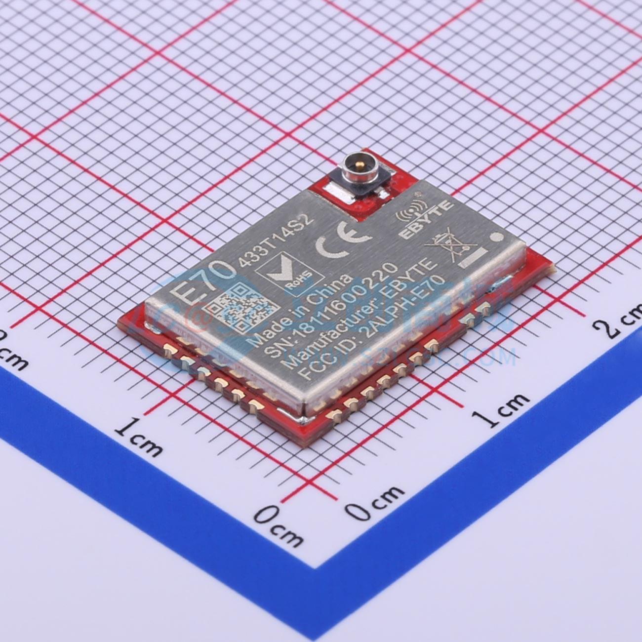 Module RF E70-433T14S2 EBYTE SMD 20x14mm 433MHzCC1310Thu phátFEC433M - Techcore Việt Nam