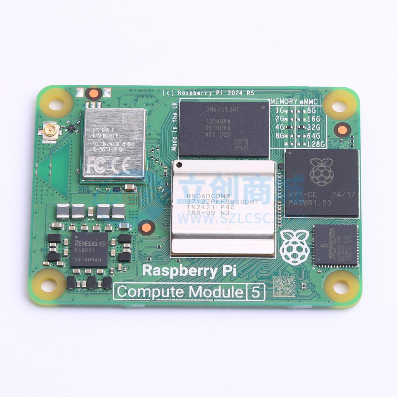 Bo mạch phát triển và công cụ phát triển CM5104032 (Compute Module CM5, 4GB RAM/32GB eMMC, Wireless) Raspberry Pi - Techcore Việt Nam