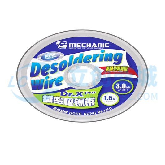 Dây Hút Thiếc Dr.X Pro(3.0mm*1.5m) MECHANIC Chuyên Dùng Sửa Chữa Điện Tử - Techcore Việt Nam