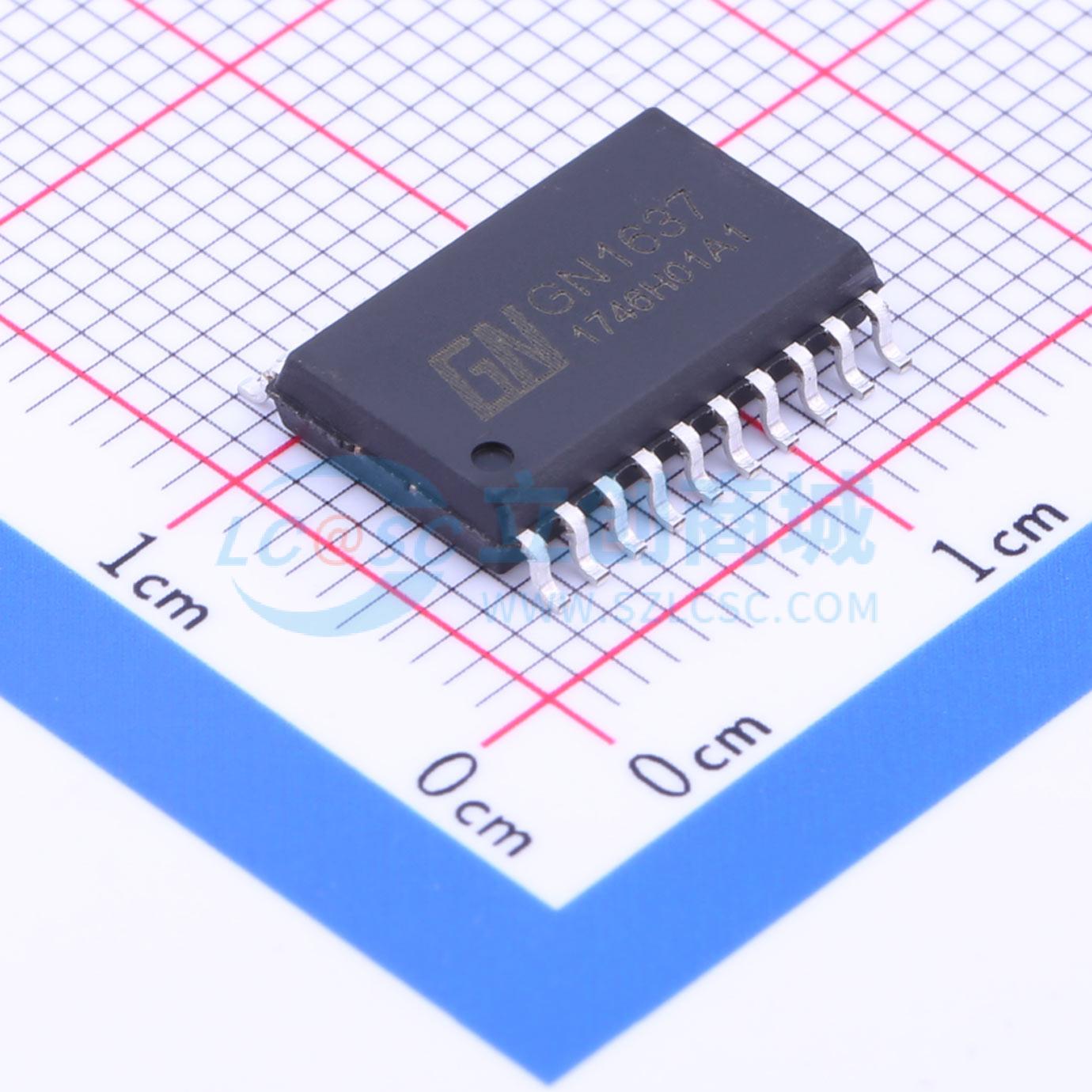 IC điều khiển LED 7 đoạn GN1637 GN SOP-20-300mil 1V - Techcore Việt Nam