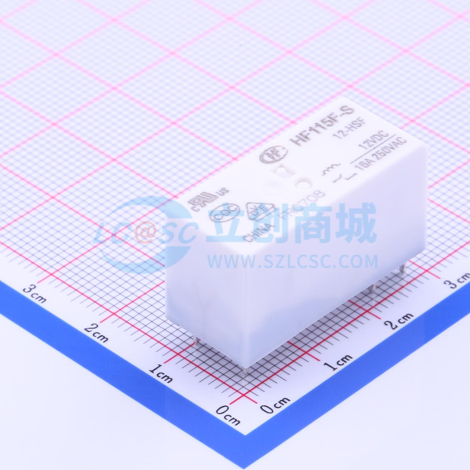 Rơ-le công suất HF115F-S/12-HSF HF 12V DIP,29x12.7mm - Techcore Việt Nam