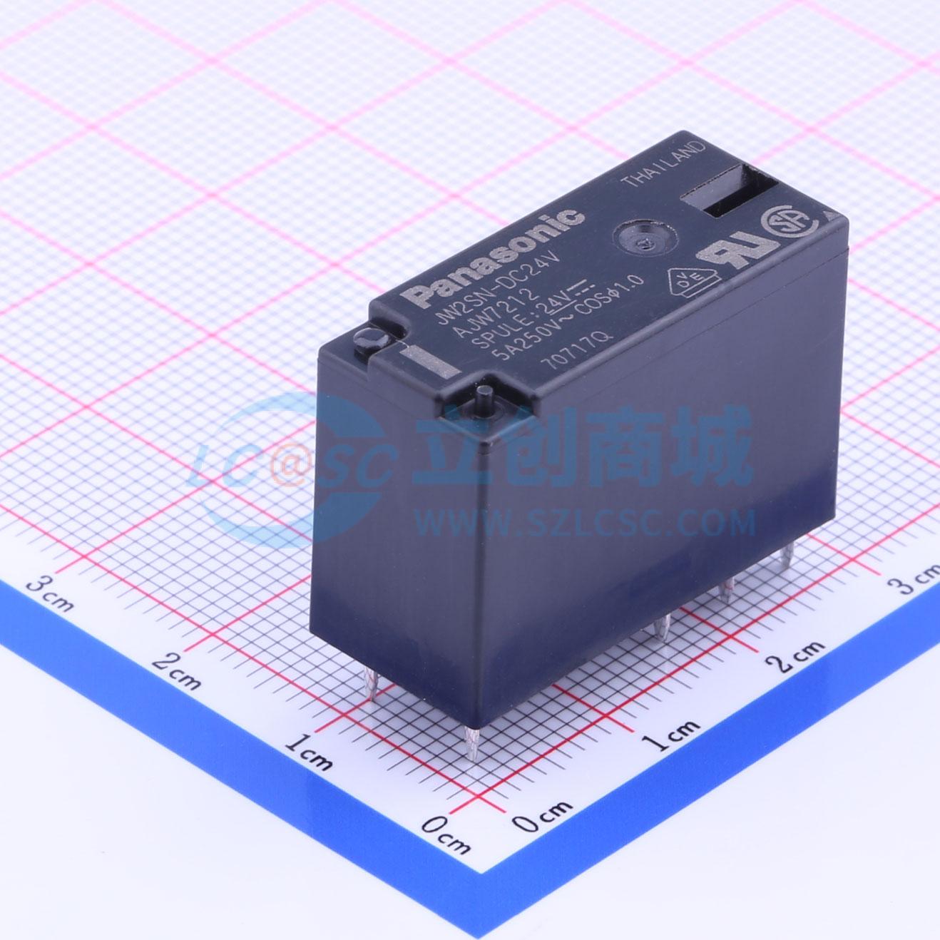 Rơ-le công suất JW2SN-DC24V PANASONIC 24V DIP,28.6x12.8mm - Techcore Việt Nam