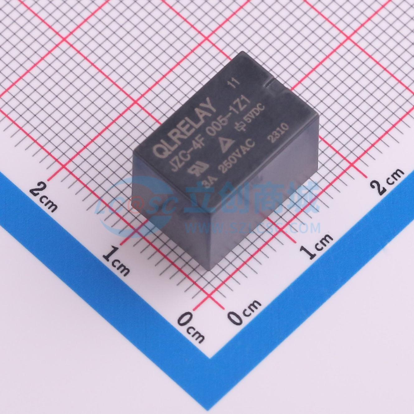 Rơ-le điện tử JZC-4F 005-1Z1 QLRELAY 5V THT,15.5x10.5mm - Techcore Việt Nam
