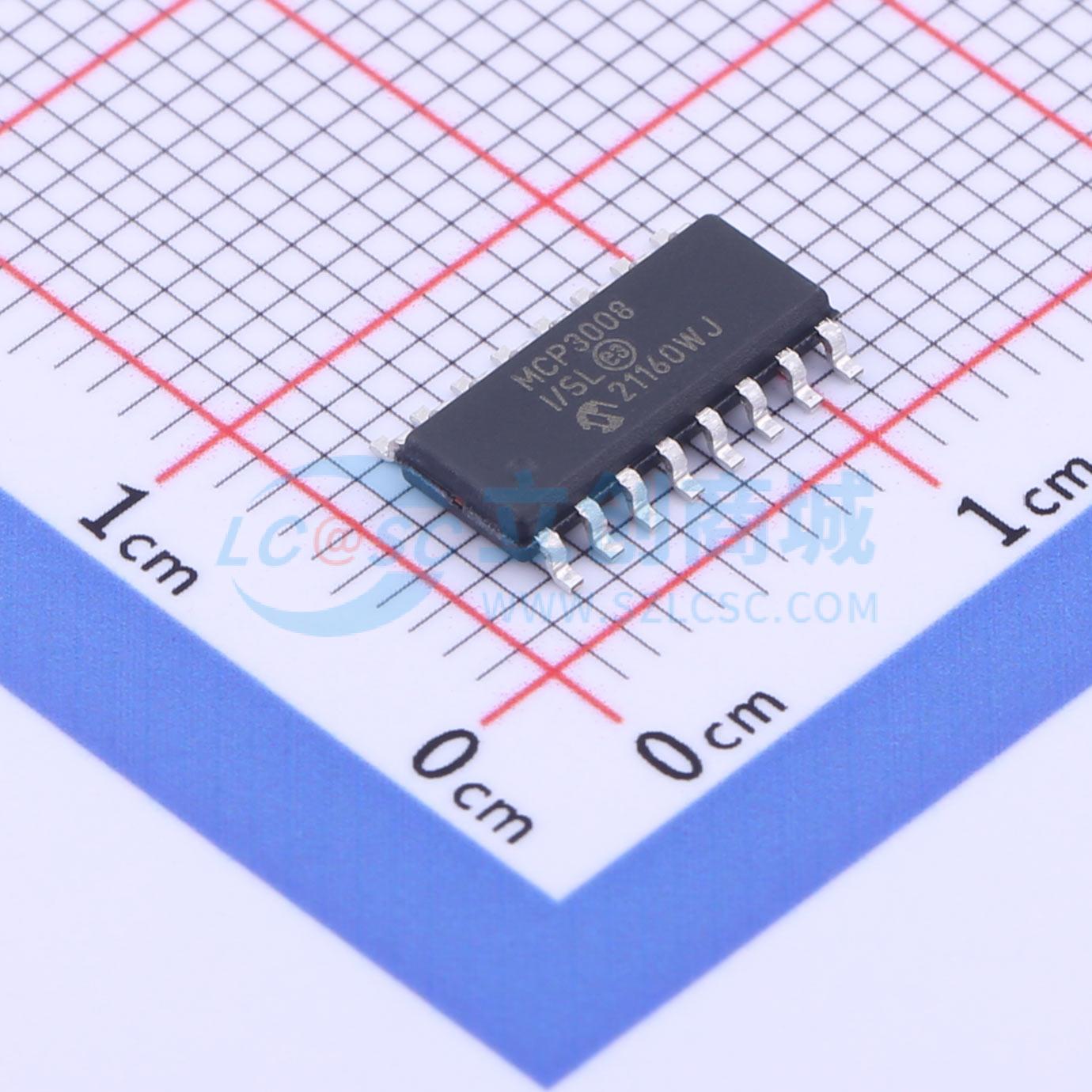 IC ADC MCP3008T-I/SL SOIC-16 - Techcore Việt Nam