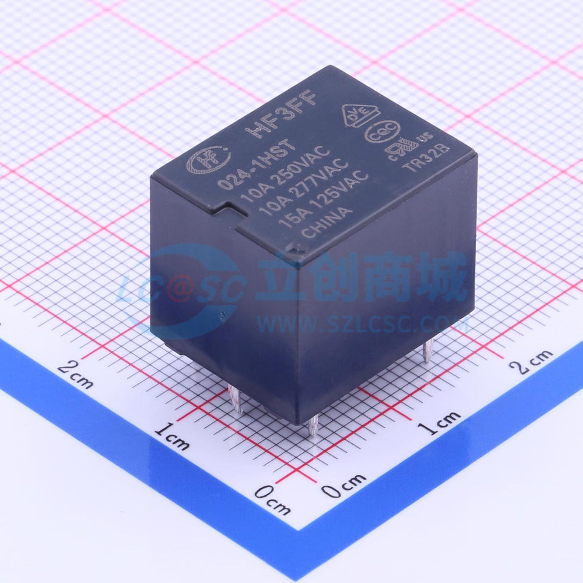 Rơ-le công suất HF3FF/024-1HST HF 24V THT,19x15.2mm - Techcore Việt Nam