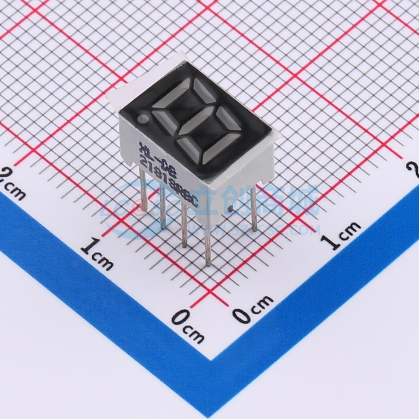 LED 7 đoạn XL-DB2181SRBC XINGLIGHT DIP,10x7.4mm Anode chung - Techcore Việt Nam