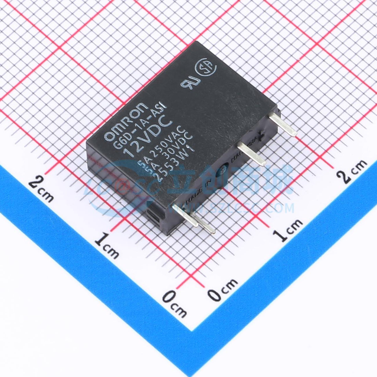 Rơ-le điện tử G6D-1A-ASI DC12 OMRON 12V THT,17.3x6.4mm - Techcore Việt Nam