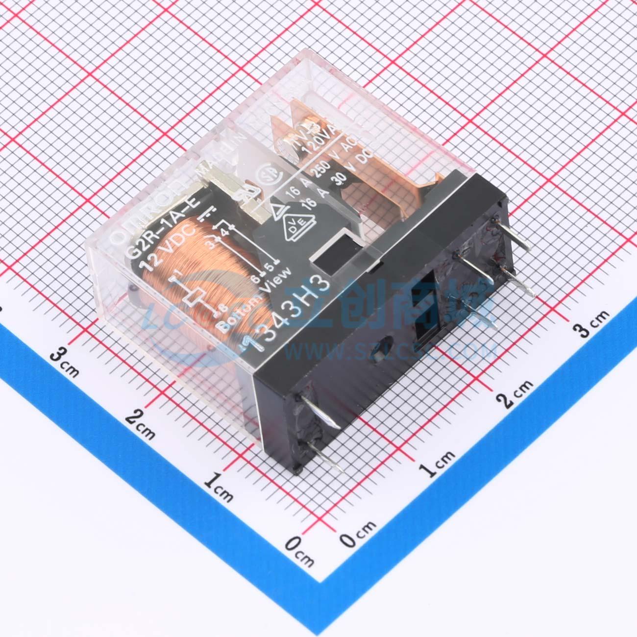 Rơ-le công suất G2R-1A-E DC12 OMRON DIP,28.6x12.6mm - Techcore Việt Nam