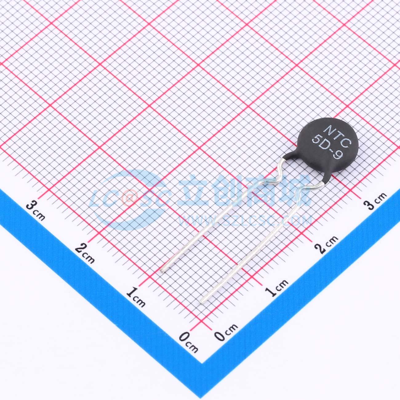 Điện trở nhiệt NTC 5D-9 HEL Xuyên lỗ, P=7.5mm 5Ω Dùng cho thiết bị điện tử - Techcore Việt Nam