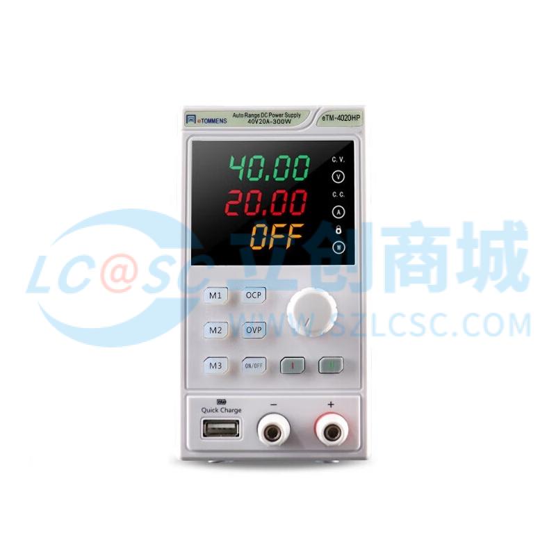 Nguồn DC eTM-4020HP eTOMMENS 40V 20A 300W Phù hợp đo kiểm trong phòng lab - Techcore Việt Nam