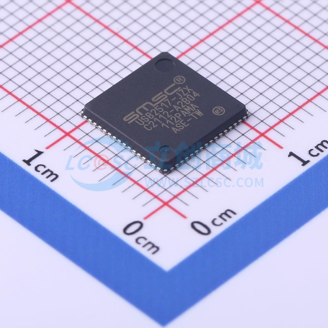 IC giao tiếp USB USB2517-JZX MICROCHIP QFN-64-EP(9x9) - Techcore Việt Nam