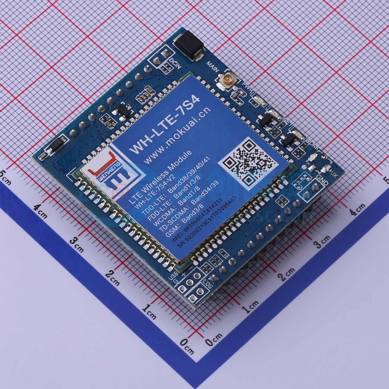 Module Di Động 2G/3G/4G/5G WH-LTE-7S4 V2 USR DIP-24P 44.5x41.8mm GSM, TDD-LTE, FDD-LTE, WCDMA, TD-SCDMA - Techcore Việt Nam
