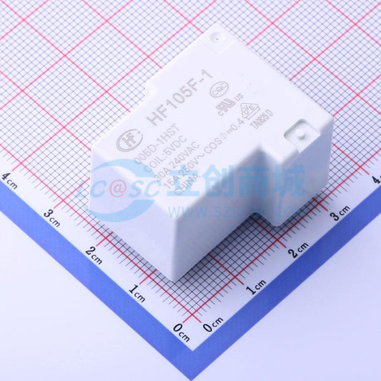Rơ-le công suất HF105F-1/005D-1HST HF 5V THT,32.3x27.1mm - Techcore Việt Nam