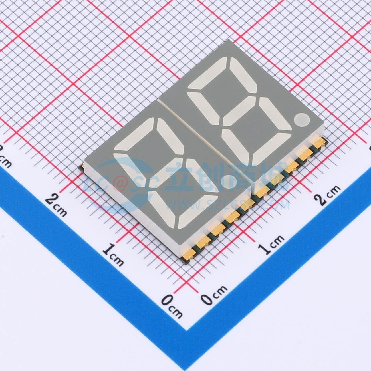 LED 7 đoạn GS5624CB-G Guangcai Display SMD,25.1x19mm Cathode chung - Techcore Việt Nam