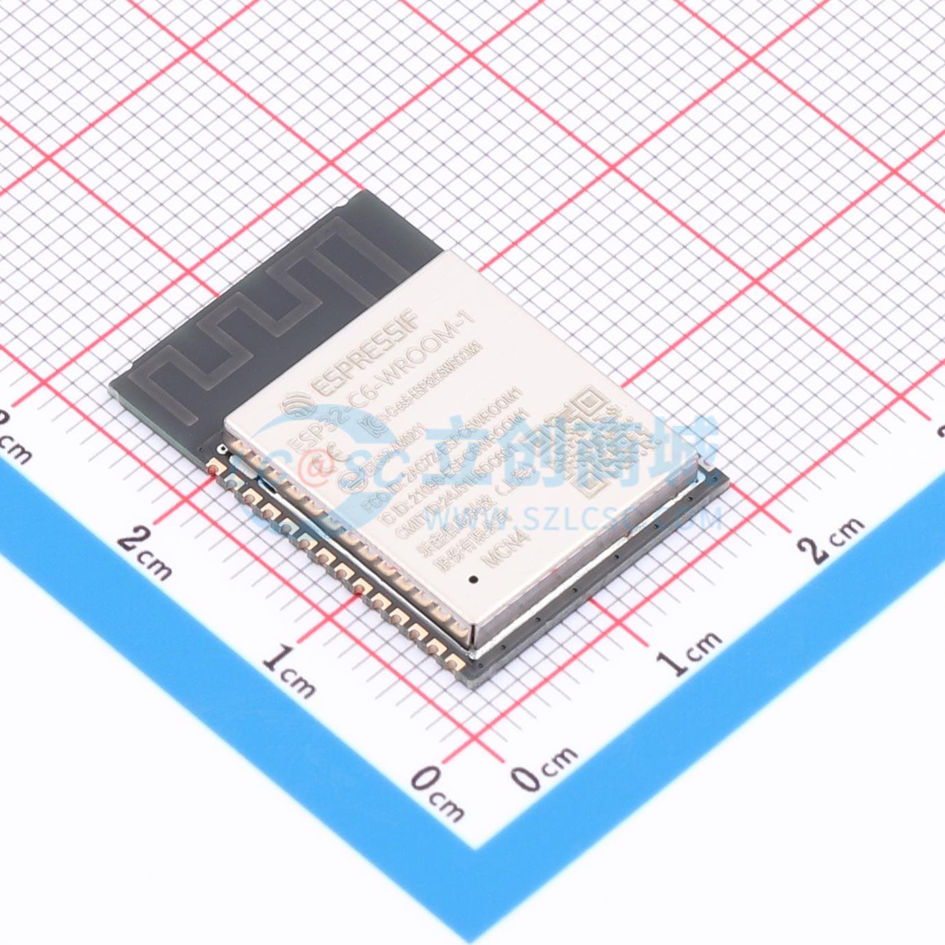 Module WiFi ESP32-C6-WROOM-1-N4 ESPRESSIF SMD-28P 2.4GHz - Techcore Việt Nam