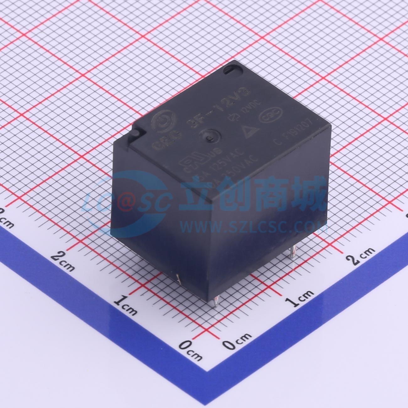 Rơ-le 3F-12V3 STEIPU 12V THT,19.2x15.5mm - Techcore Việt Nam