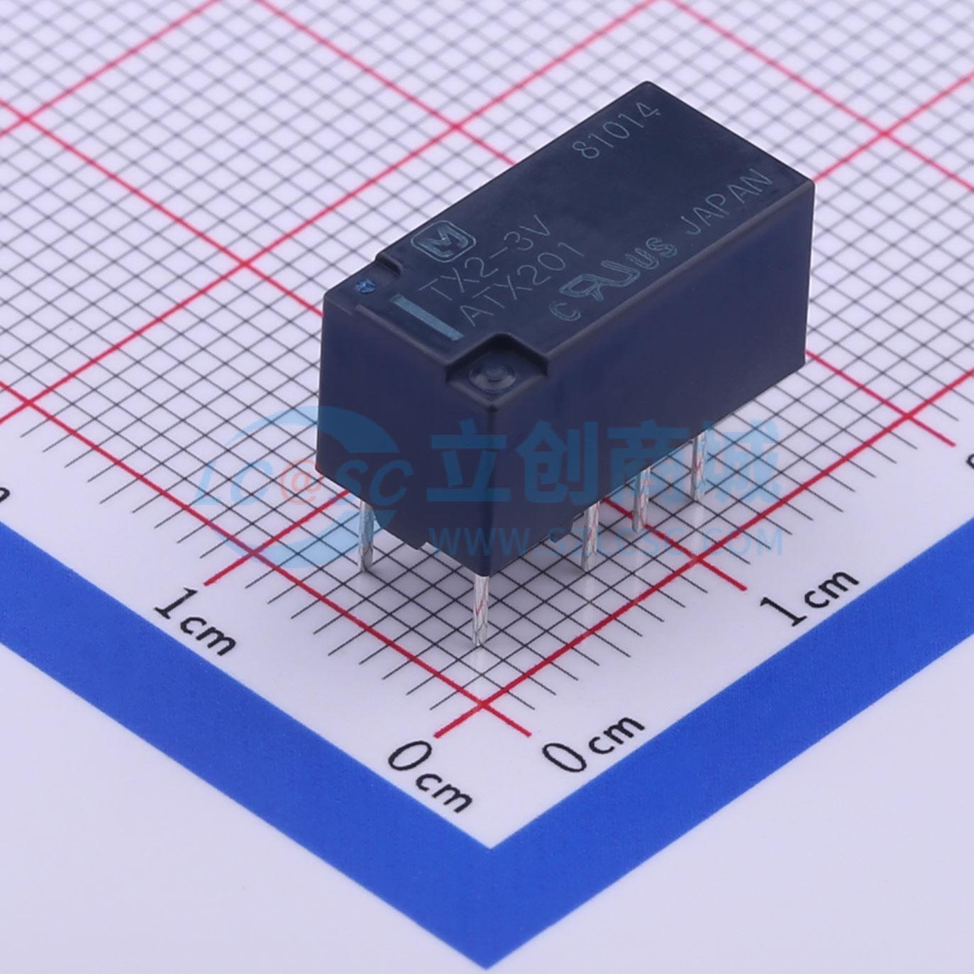 Rơ-le điện tử TX2-3V PANASONIC 3V THT,15x7.4mm - Techcore Việt Nam