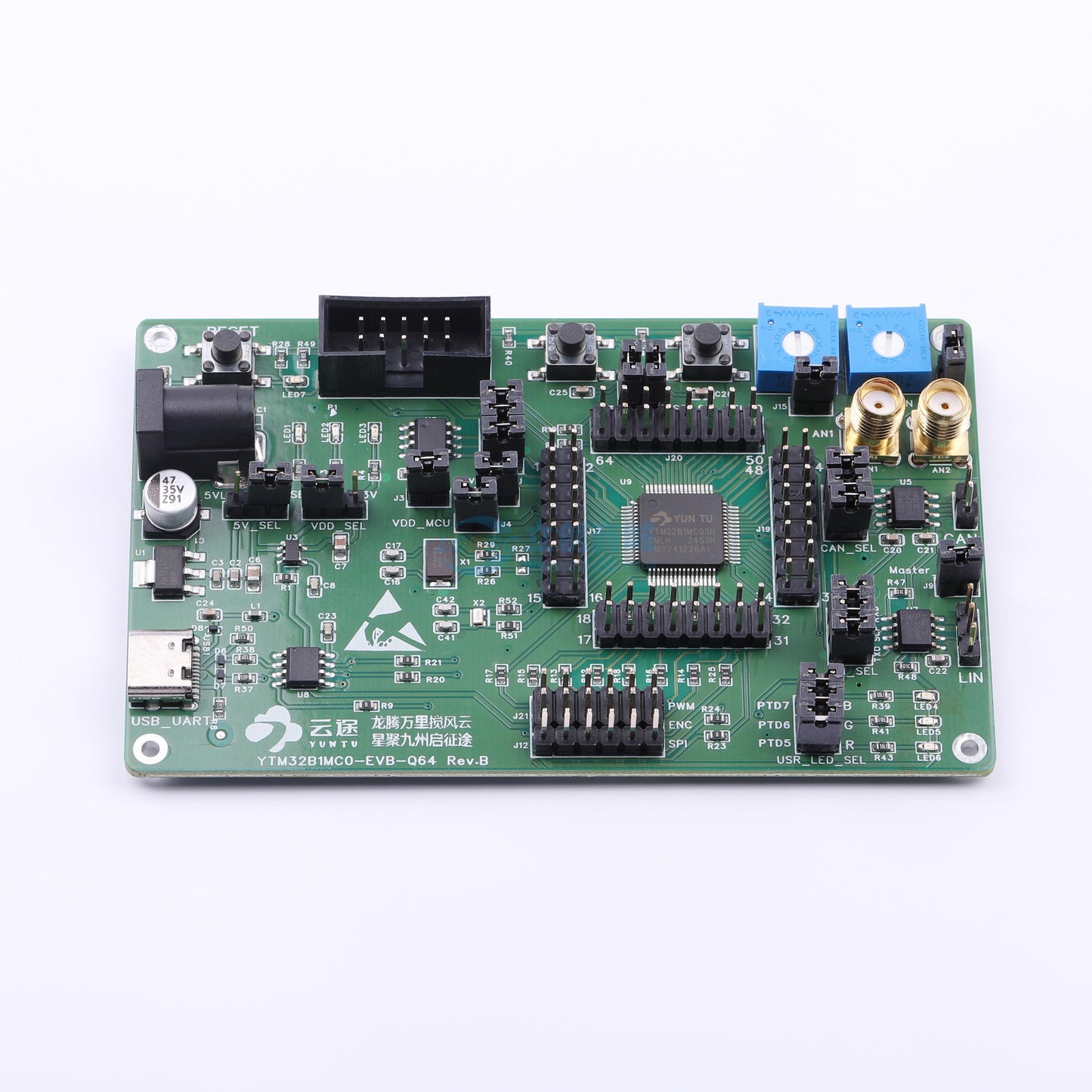Bo mạch phát triển YTM32B1LE0-EVB-Q64-Rev.B Không xác định - Techcore Việt Nam