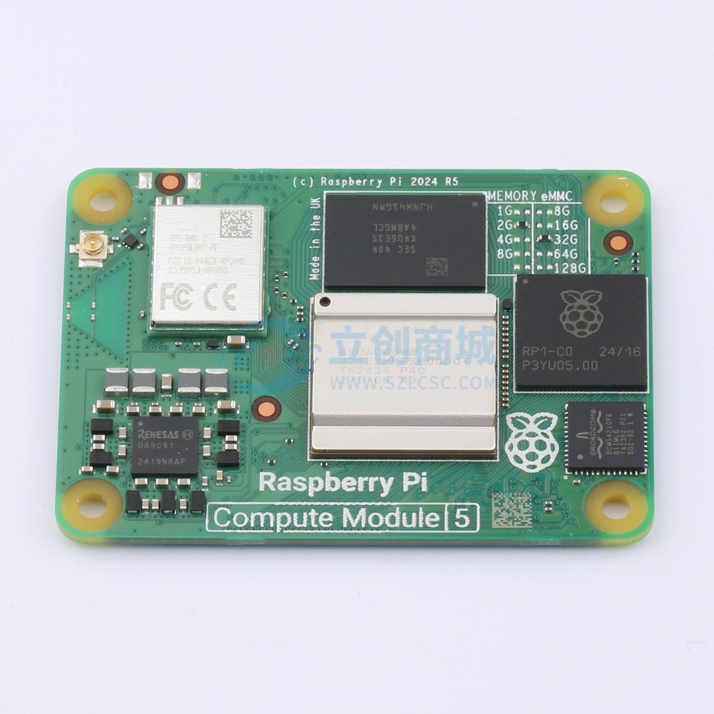 Bo mạch phát triển và công cụ phát triển CM5102032 (Compute Module CM5, 2GB RAM/32GB eMMC, Wireless) Raspberry Pi - Techcore Việt Nam