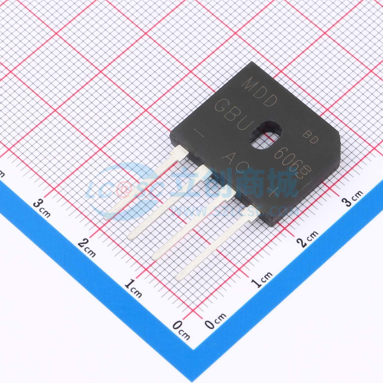 Cầu chỉnh lưu GBU606 MDD 1.1V@3A - Techcore Việt Nam
